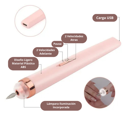 Torno Pulidor de Uñas 5 en 1