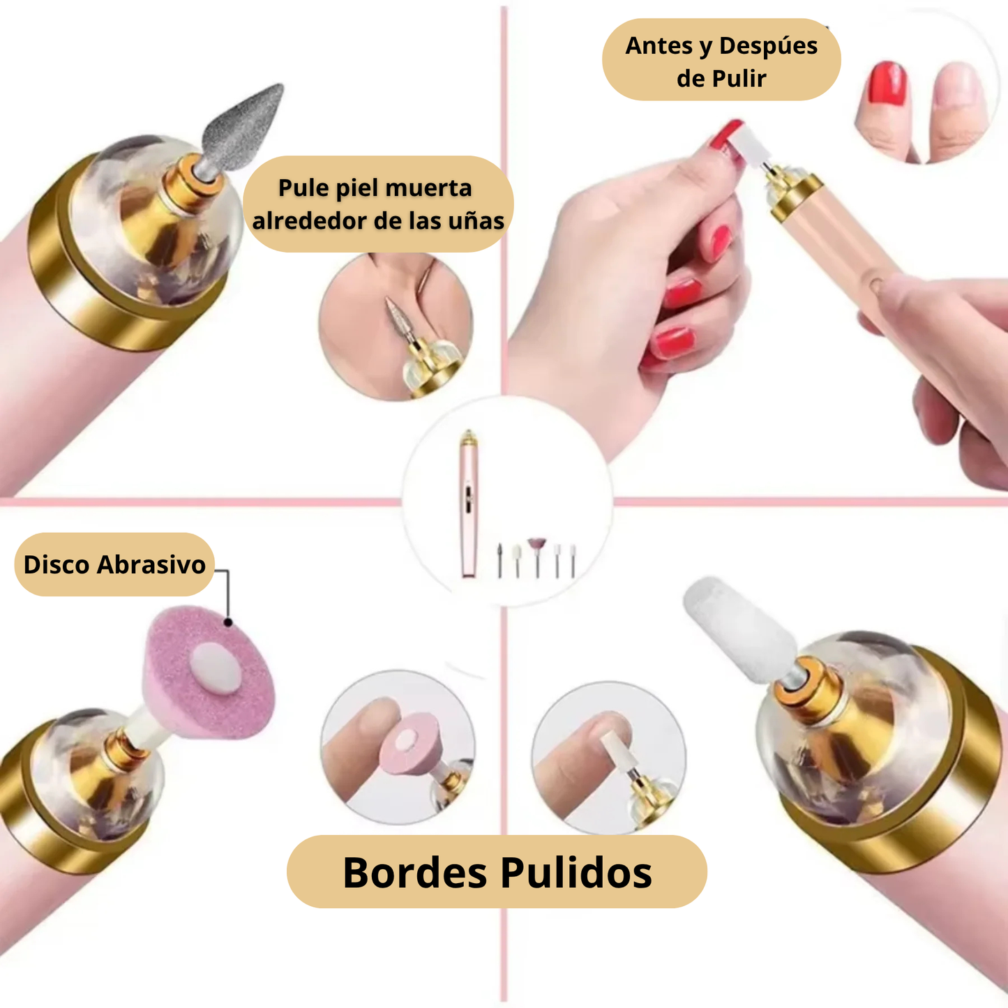 Torno Pulidor de Uñas 5 en 1