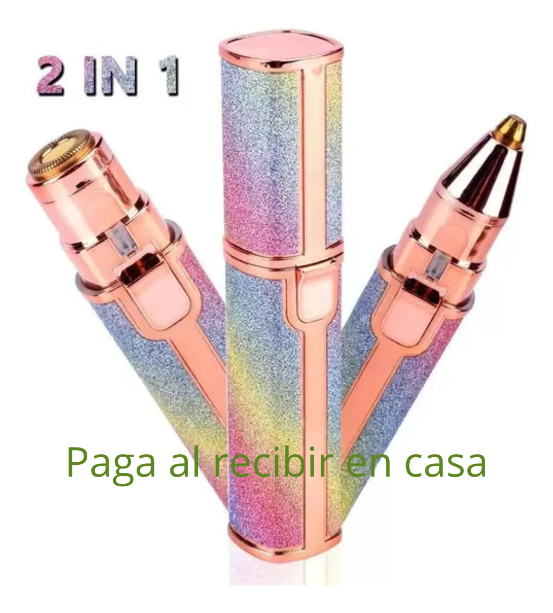 Afeitadora y Depiladora Facial Recargable 2 en 1