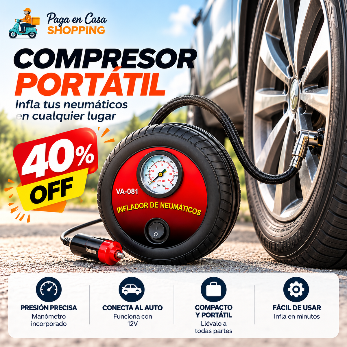 Compresor de Aire Portátil
