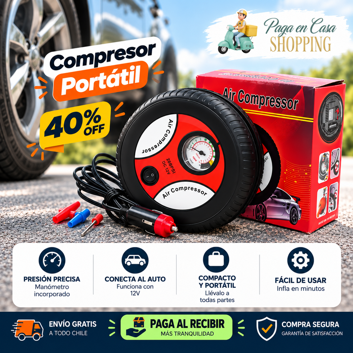 Compresor de Aire Portátil